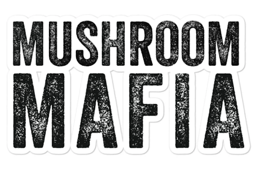 mushroom mafia sticker merch