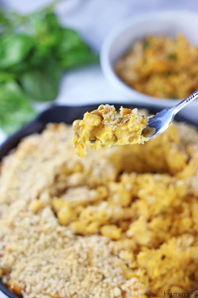 Vegan Pumpkin Mac and Cheese by V Nutrition and Wellness