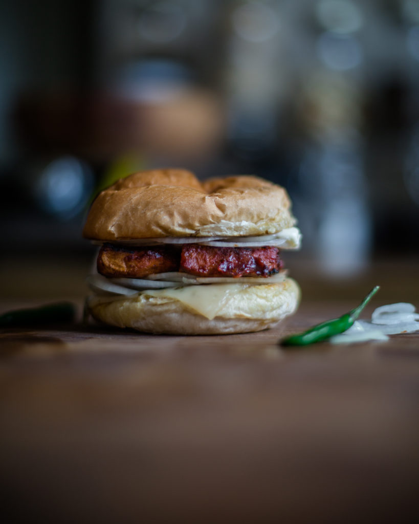 Harissa Celery Root Burger