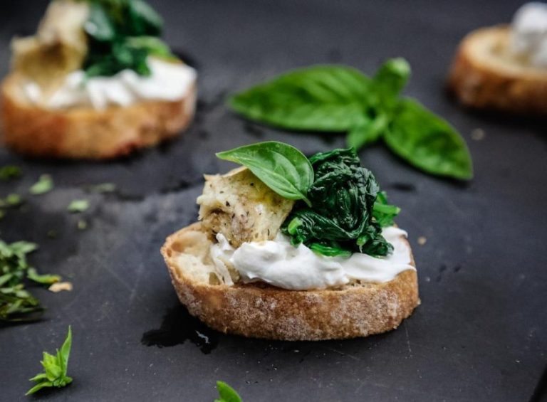 Artichoke Spinach Crostini Wicked Kitchen