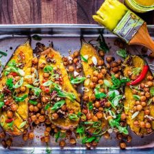 Miso-Glazed Eggplant With Spicy Chickpeas And Ninja Nuts - Wicked