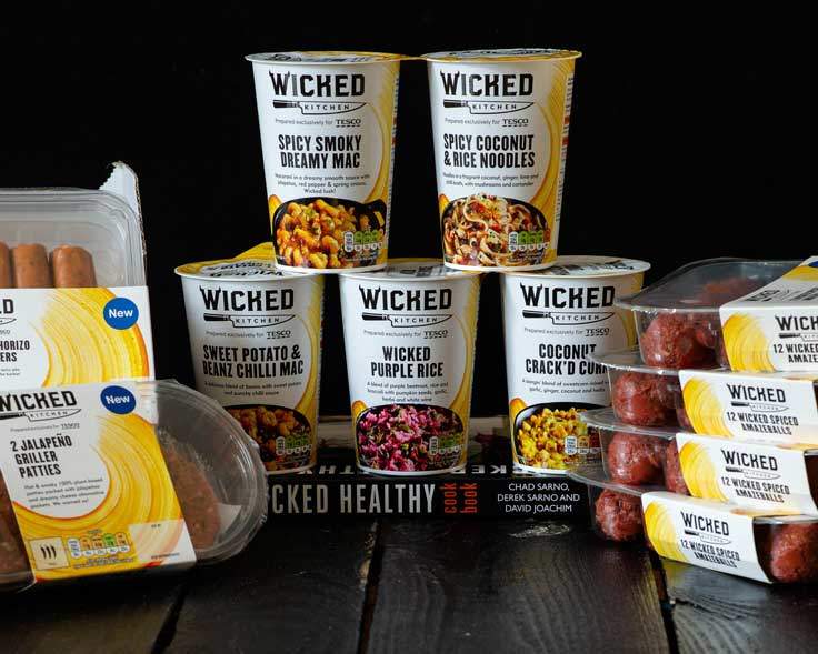 wicked kitchen lanserar vegansk linje i Tesco
