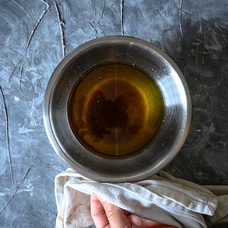 Étapes de la recette du gâteau au fromage végétalien