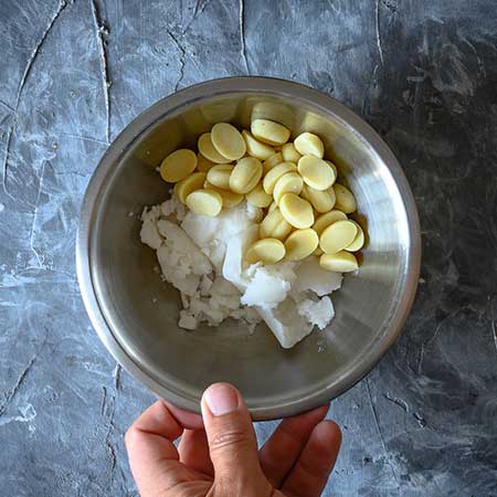 Étapes de la recette du gâteau au fromage végétalien