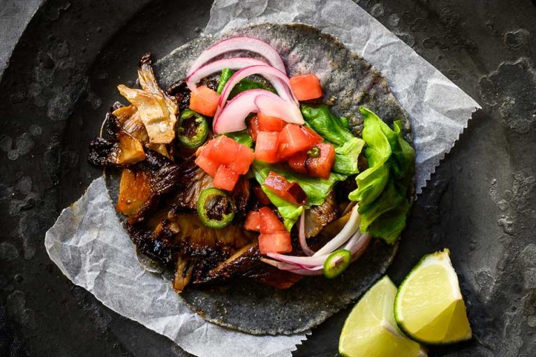 Chipotle Mushroom Steak Vegan Tacos
