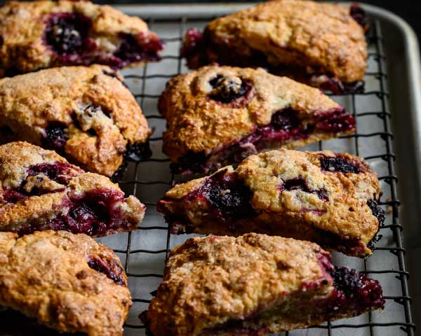 Blackberry Scones Cooling