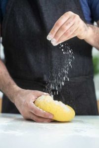 flour and vegan pasta dough