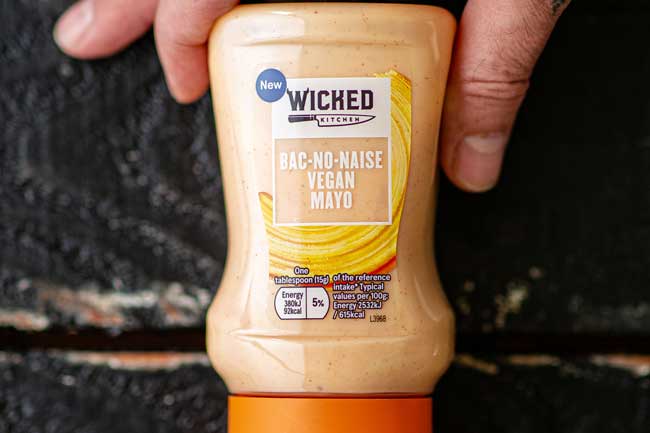 mayo végétalienne bac-no-naise de Wicked Kitchen