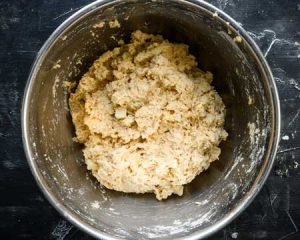 vegan dough for apple almond scones