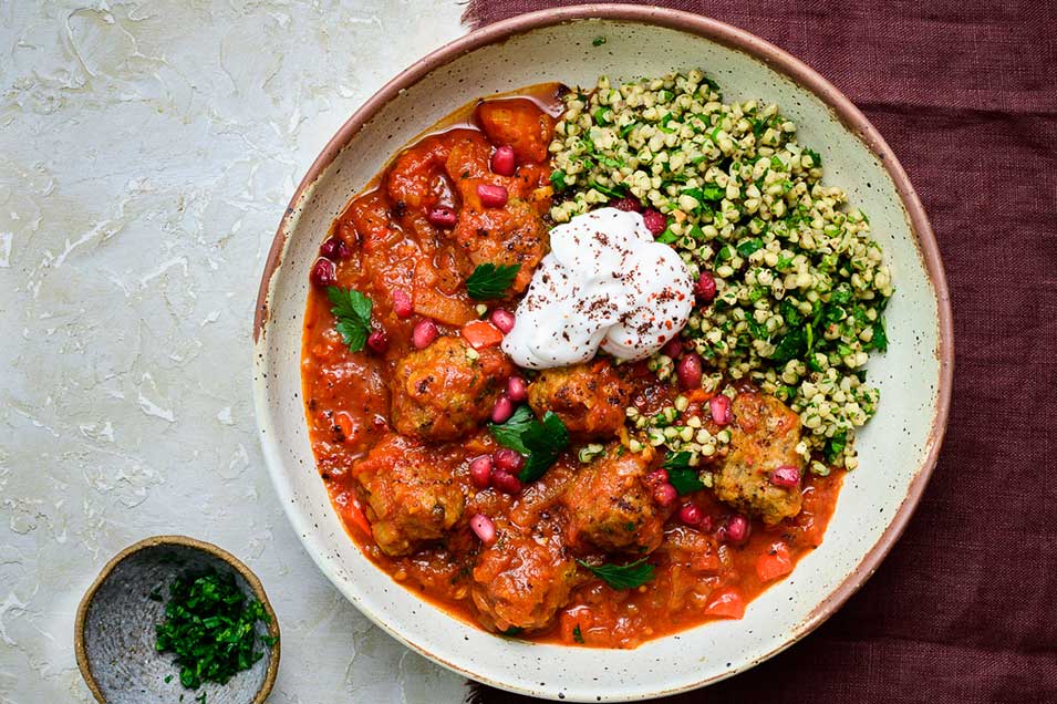 albóndigas marroquíes veganas cómo receta