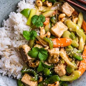 cashew tofu roerbak recept