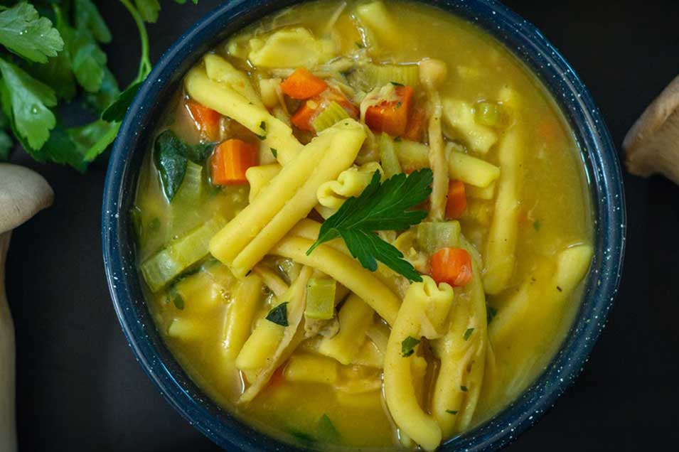 vegan chicken noodle soup recipe