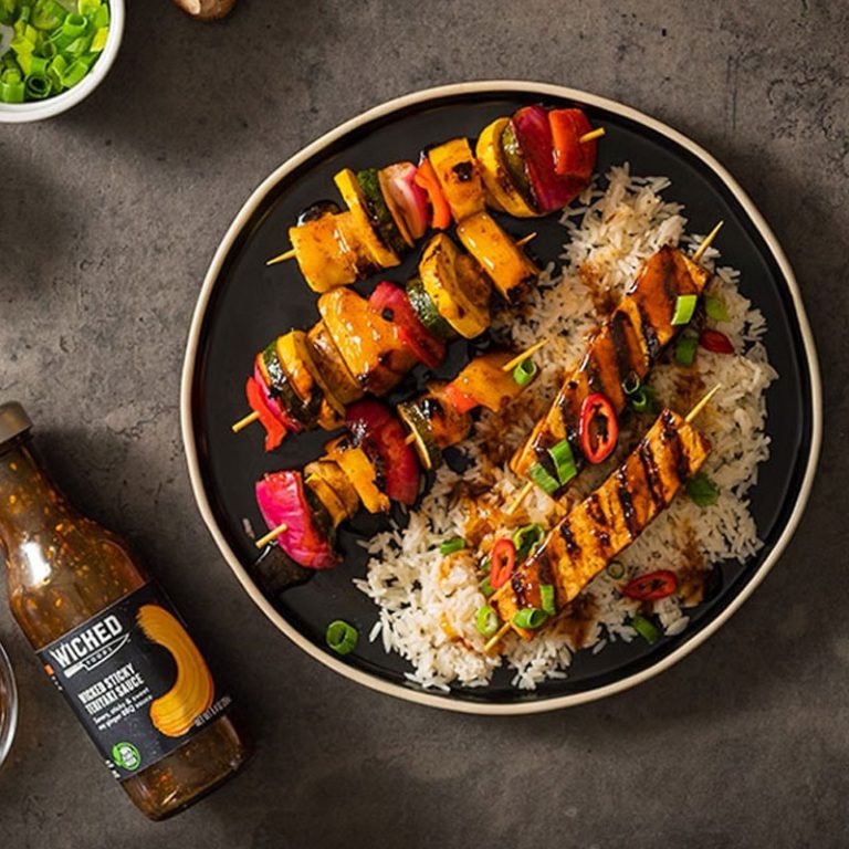 Grilled Teriyaki Tofu Skewers Wicked Kitchen