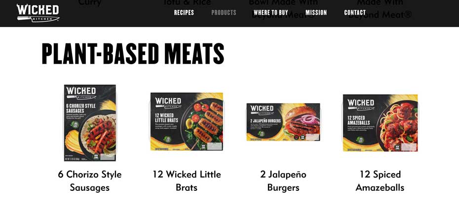 wicked kitchen plant based meats