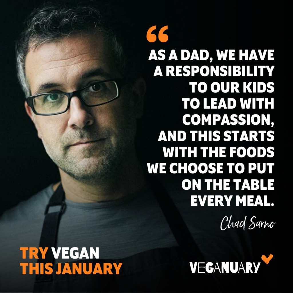 Chad Sarno vegaanina
