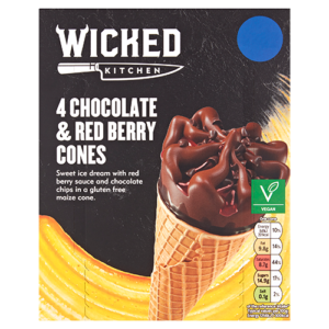 wicked kitchen vegan ice cream cones chocolate