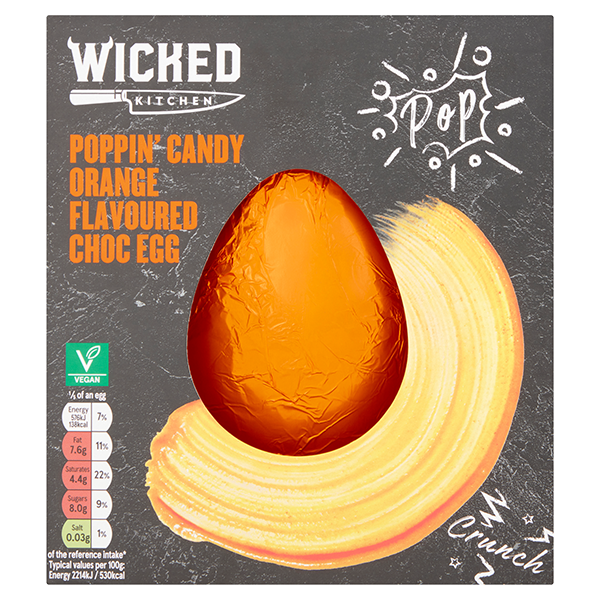 Poppin' Candy Orange Flavoured Choc Egg