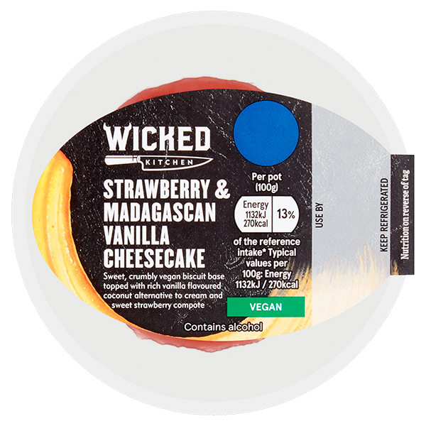 Aardbei & Madagaskar Vanille Cheesecake