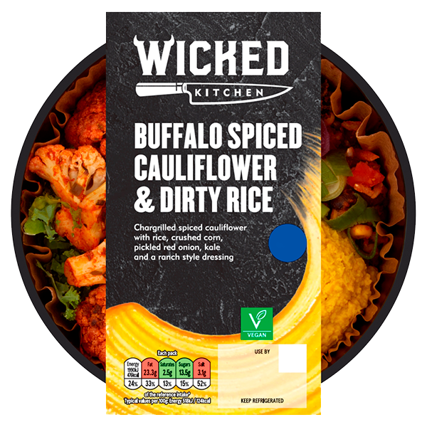 Buffalo Spiced Cauliflower & Dirty Rice
