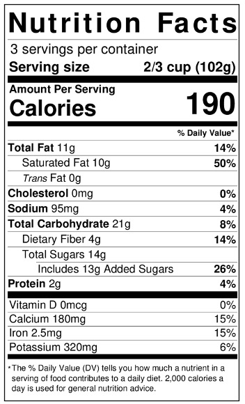 wicked kitchen chocolate ice cream nutrition facts