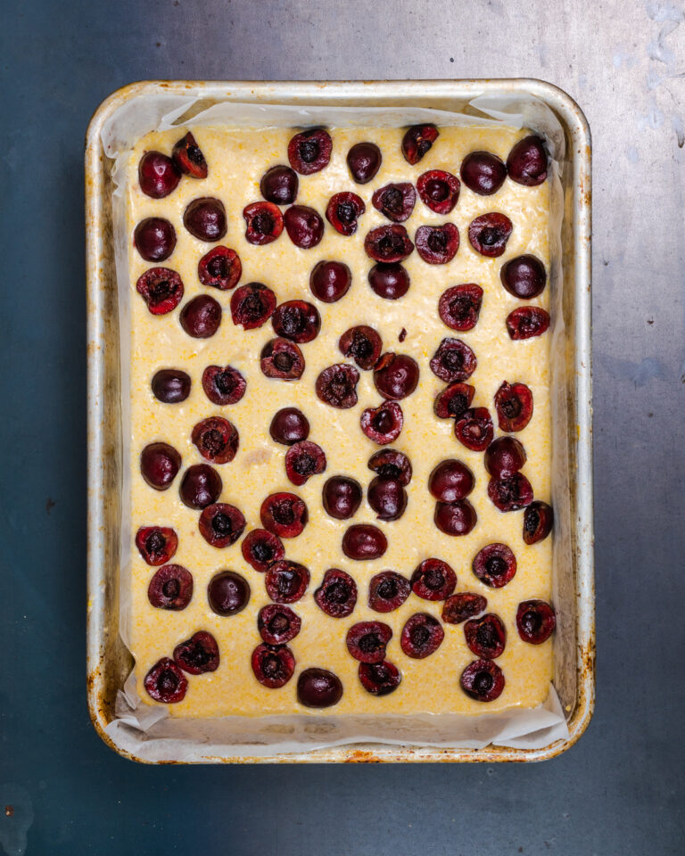 Check Out Wicked's Cherry Polenta Snack Cake Recipe, it's Cherryfic!