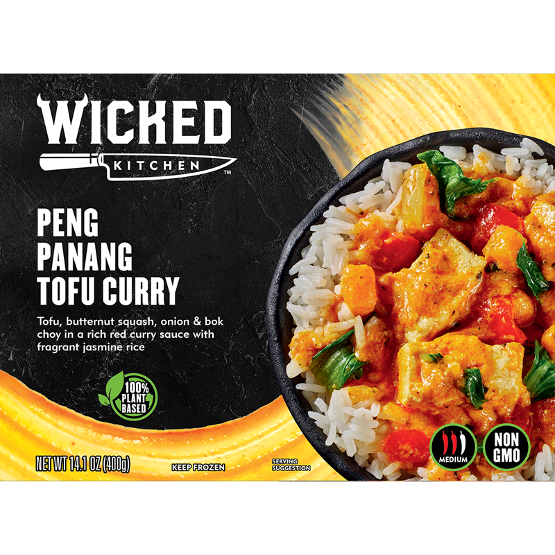 vegaaninen Panang curry tofu