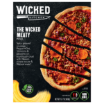 wicked meaty plant based vegan frozen pizza