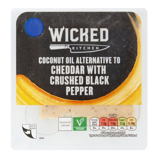 Alternativa de queso cheddar de pimienta negra agrietada Wicked