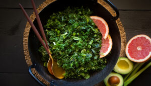 Grapefruit Avocado Kale Salad