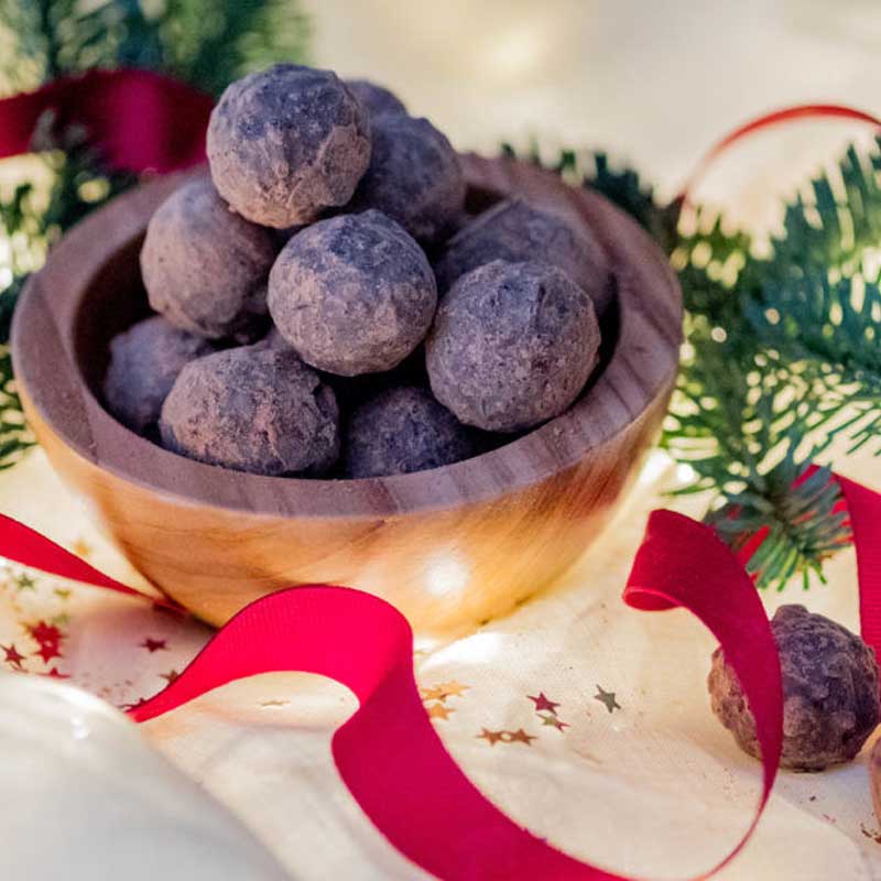 chocolate mince truffles vegan