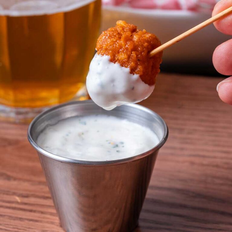 Buffalo Tofu Air Fryer Recipe. Plantbased Meal or App