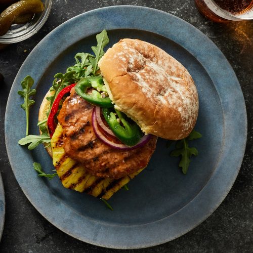 Good Catch Teriyaki Salmon Burger