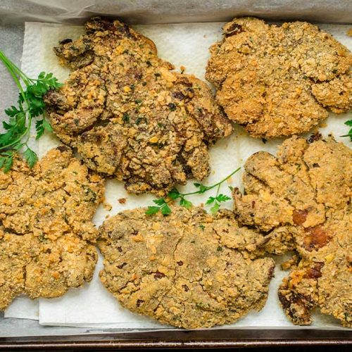 chicken fried mushroom steak vegan