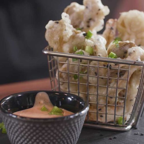 vegan mushroom tempura