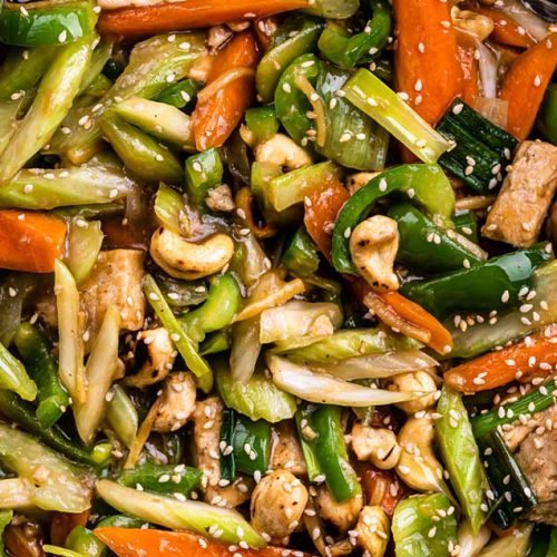 cashew tofu stir fry