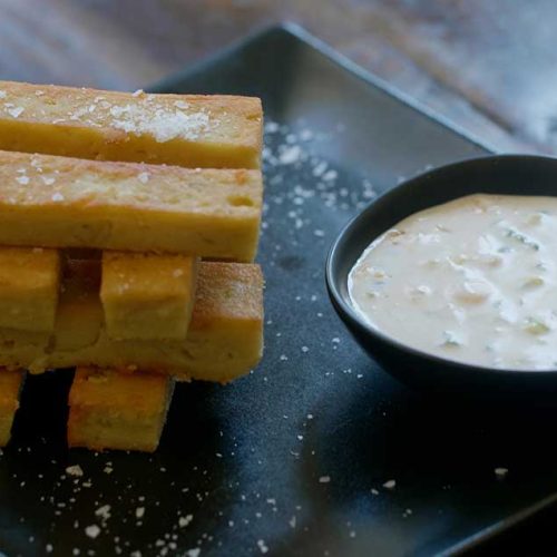 chickpea panisse recipe with citrus aioli