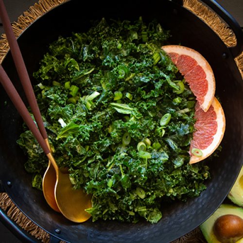 Grapefruit Avocado Kale Salad