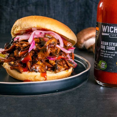 asian mushroom sandwich