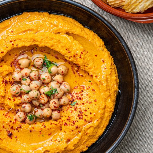 carrot-hummus