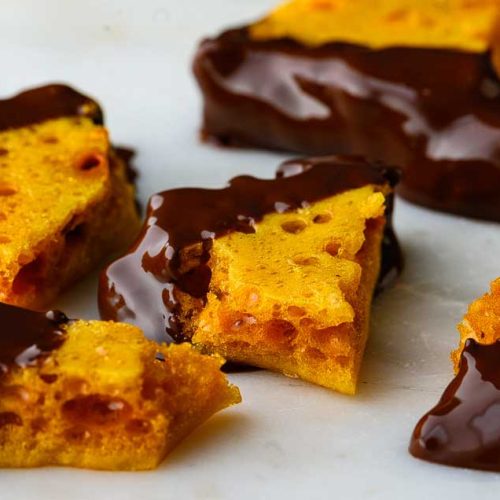 chocolate dipped vegan candies