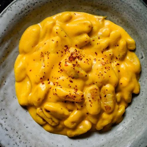 gnocchi in butternut squash sauce