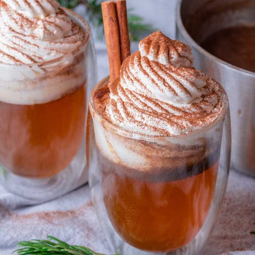 hot buttered apple cider