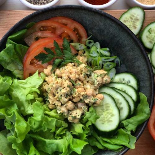 vegan no-egg salad