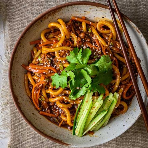 vegan spicy noodles recipe for one