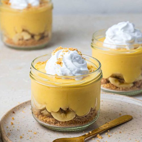 vegan banana custard