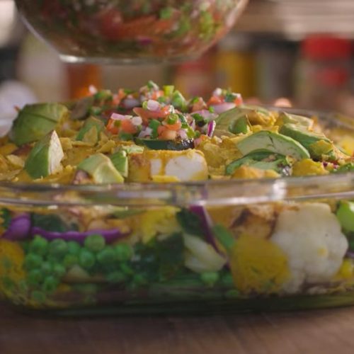 vegan nacho casserole