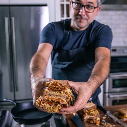 vegan reuben sandwich