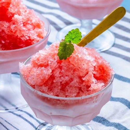 watermelon lime granita